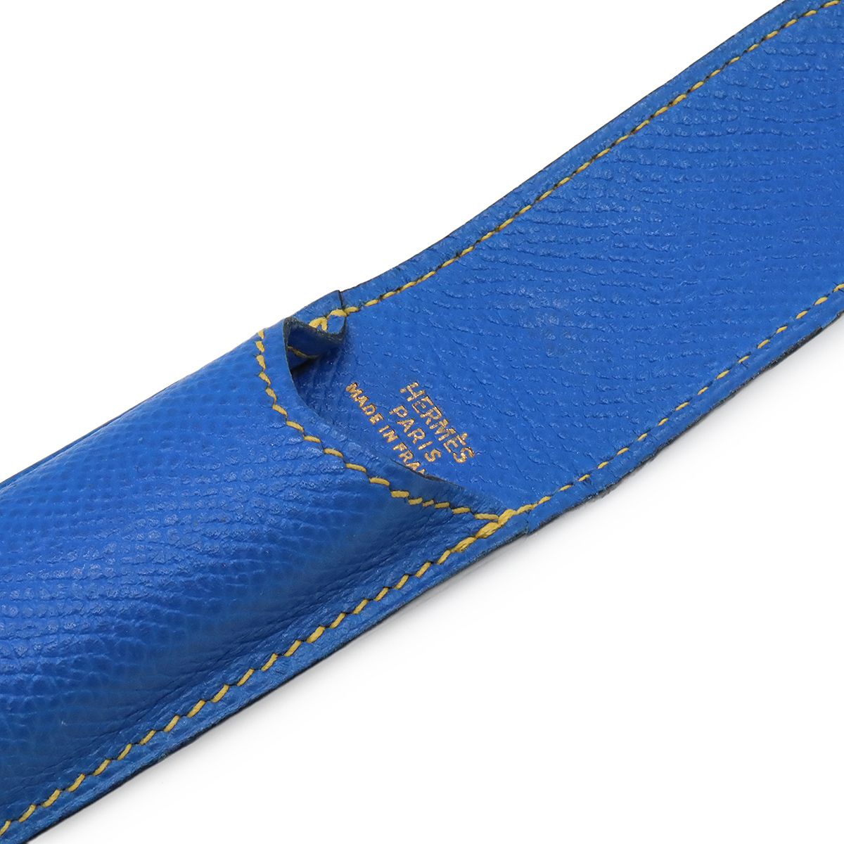 HERMES エルメス ペンケース フラップ式 バイカラー クシュベル