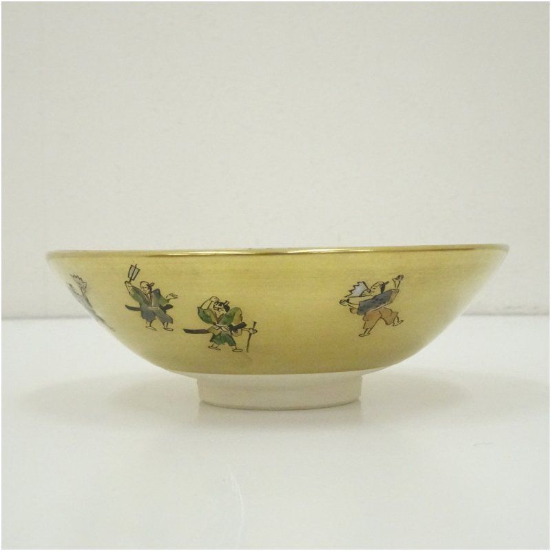 Ｐ７８７　茶碗　『京焼』『加藤如水造』『仁清写兜文』　抹茶碗　共箱　茶道具 P787 茶碗 『京焼』『加藤如水造』『仁清写兜文』 抹茶碗 共