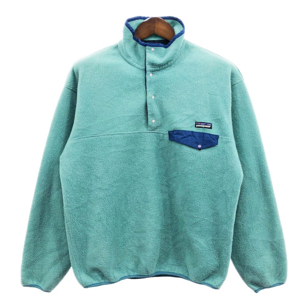 90年代 patagonia パタゴニア スナップT フリースジャケット アウトドア エメラルドグリーン (メンズ M) 中古 古着 Q5935 -  メルカリ