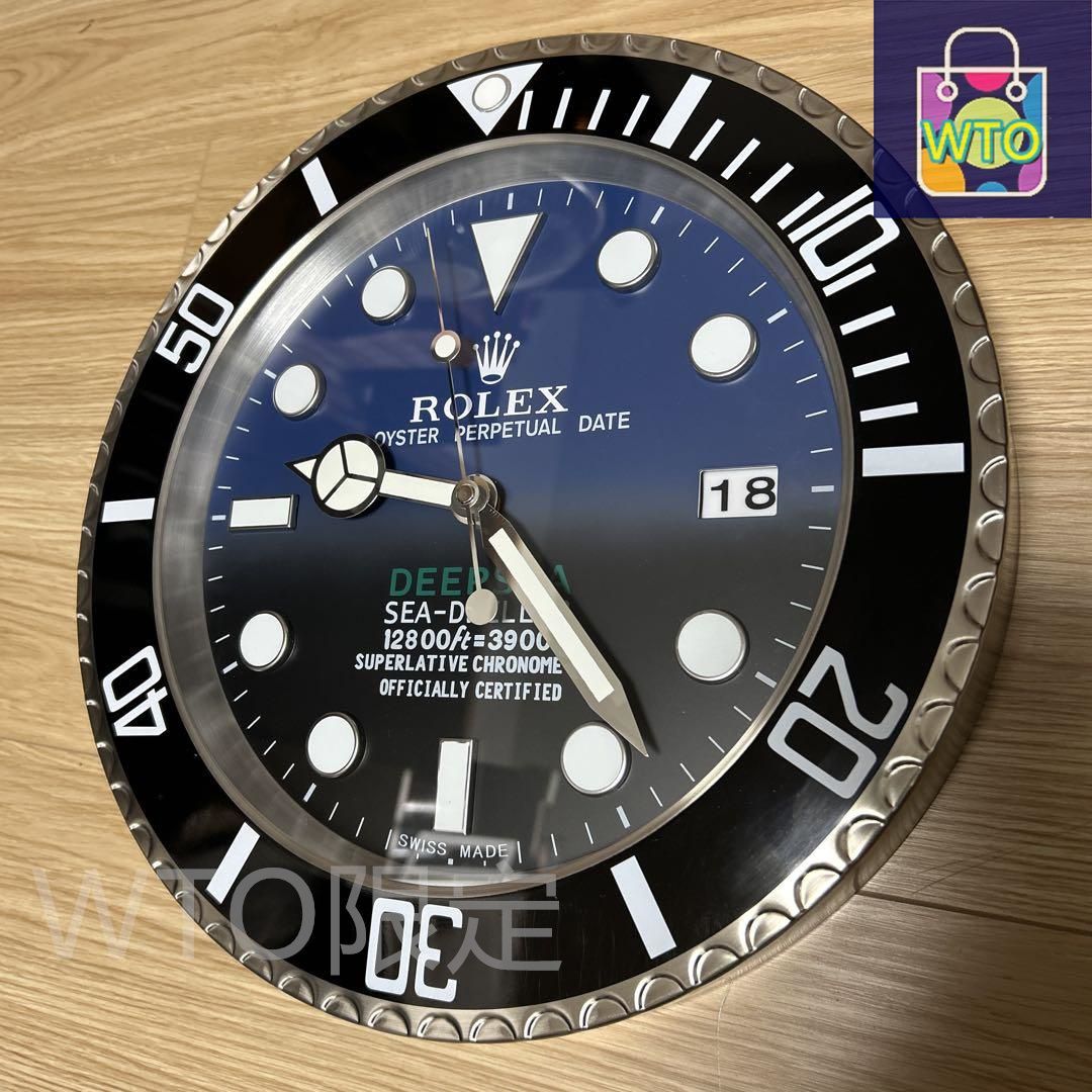 海外販促品 新品 ROLEX掛け時計 シードゥエラー デプシー-WTO