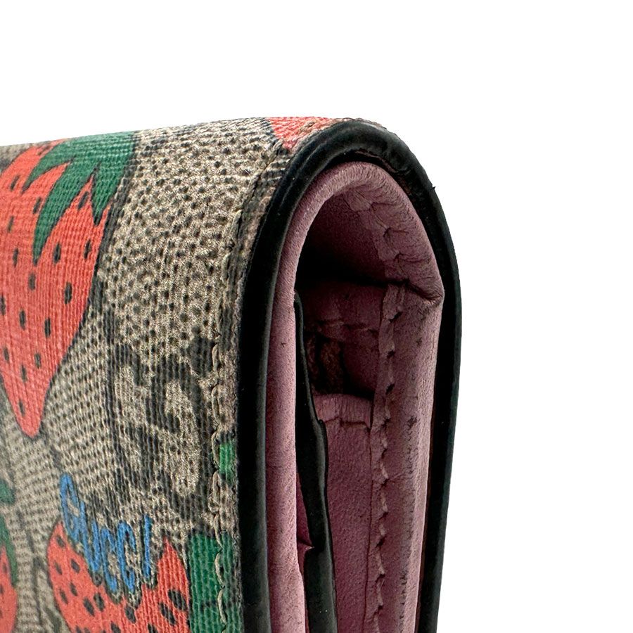 未使用保管品　GUCCI グッチ 二つ折り財布 グッチ 二つ折り財布 レディース GUCCI スクリプト ミニ