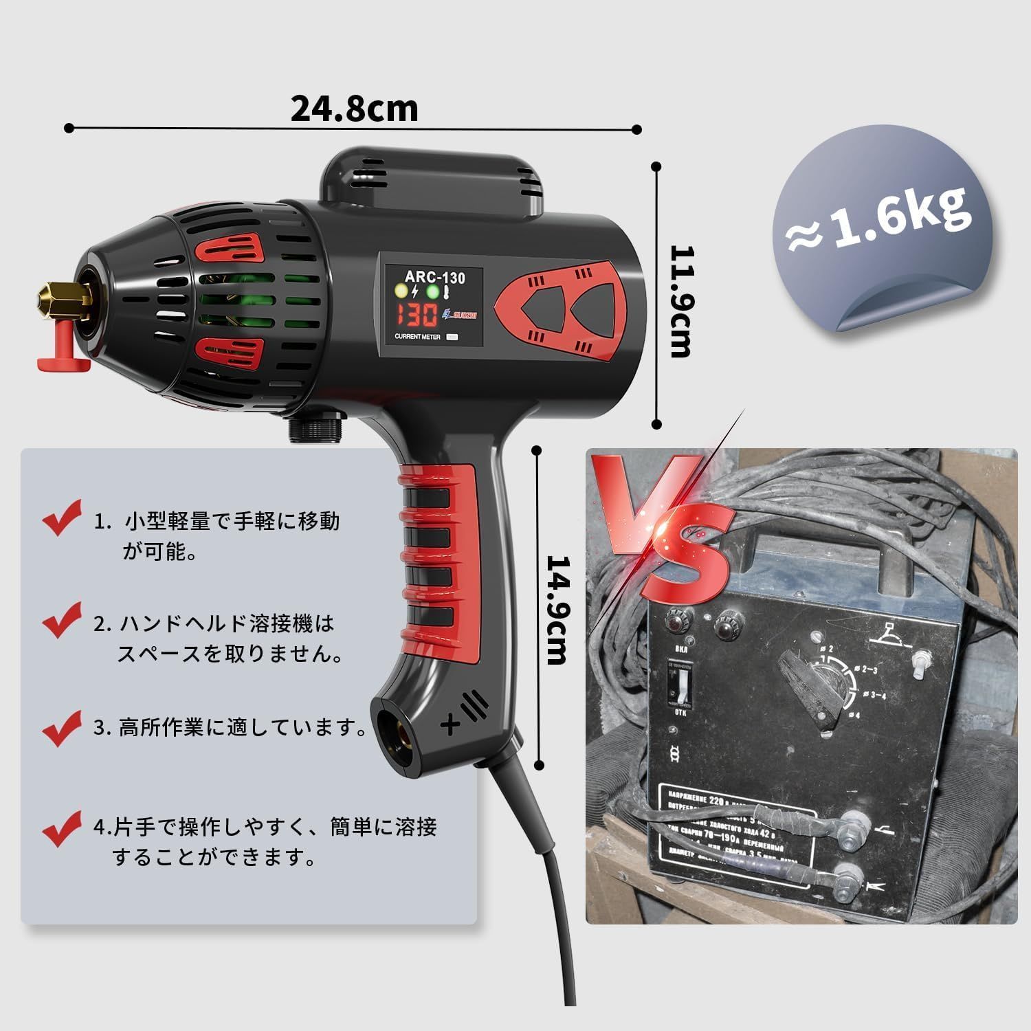 Amazon | GZ GUOZHI 溶接機 100v アーク溶接機 130A