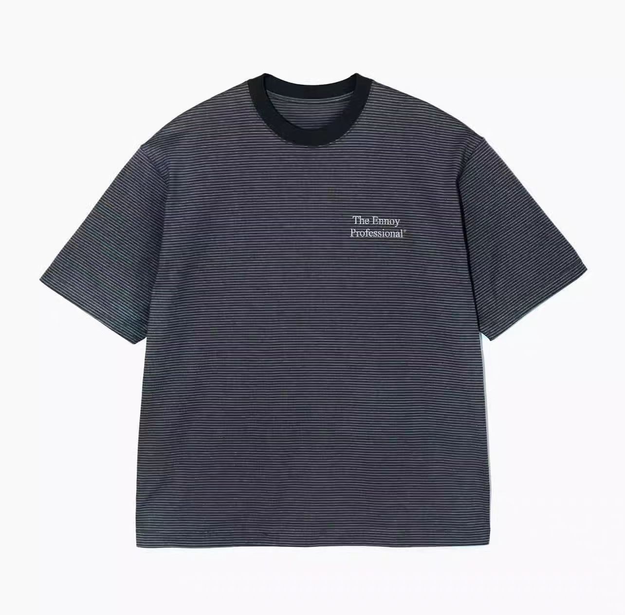 The Ennoy（エンノイ） Professional 22SS Border TEE ボーダー Tシャツ ブラック  4色：Black/Grey/Brown/Navy - メルカリ