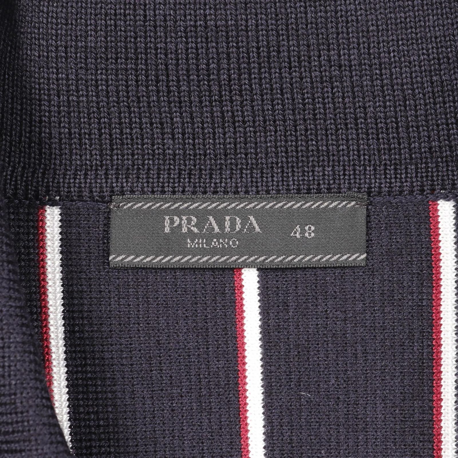 プラダ PRADA カーディガン UMG381 ネイビー ウール カーディガン メンズ Used A KARIMZIABAT_FR