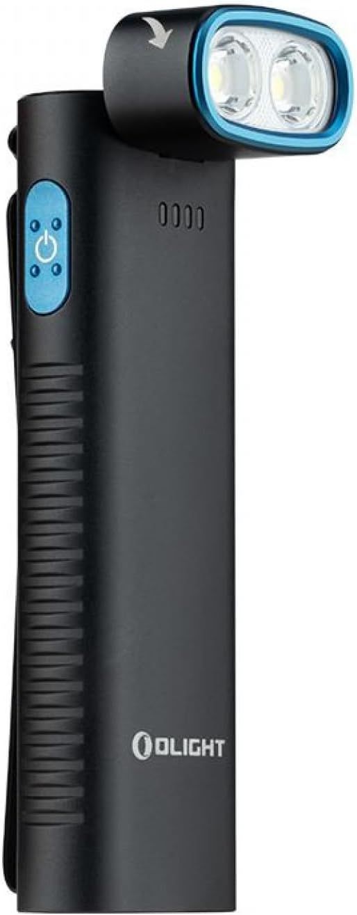 OLIGHT オーライト Arkflex 懐中電灯 多機能 高輝度 フラッシュライト 1000ルーメン 角度調整 ヘッドライトと作業灯兼用 ledハンディライト マグネット充電式 IPX7防水 コンパクト 修理 作業用 散歩 ハイキング 停電 キャンプ
