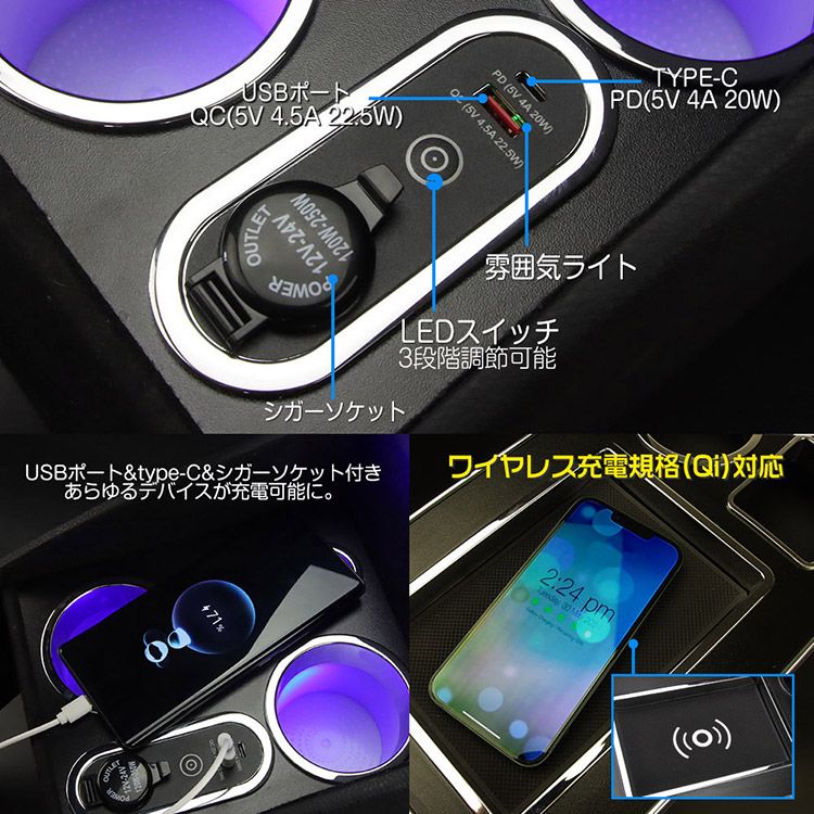 ハイウェイスター センターコンソールボックス