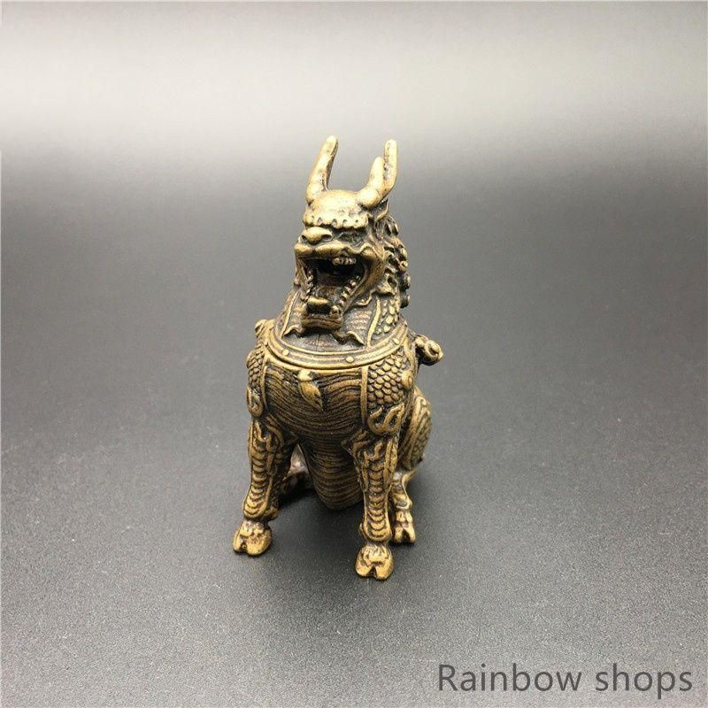 麒麟 銅器 銅製品 鎮宅辟邪 開運風水 招財 置物 工芸品 装飾品 新品未使用】麒麟香炉 銅器 銅製品 鎮宅辟邪 開運風水 招財 置物