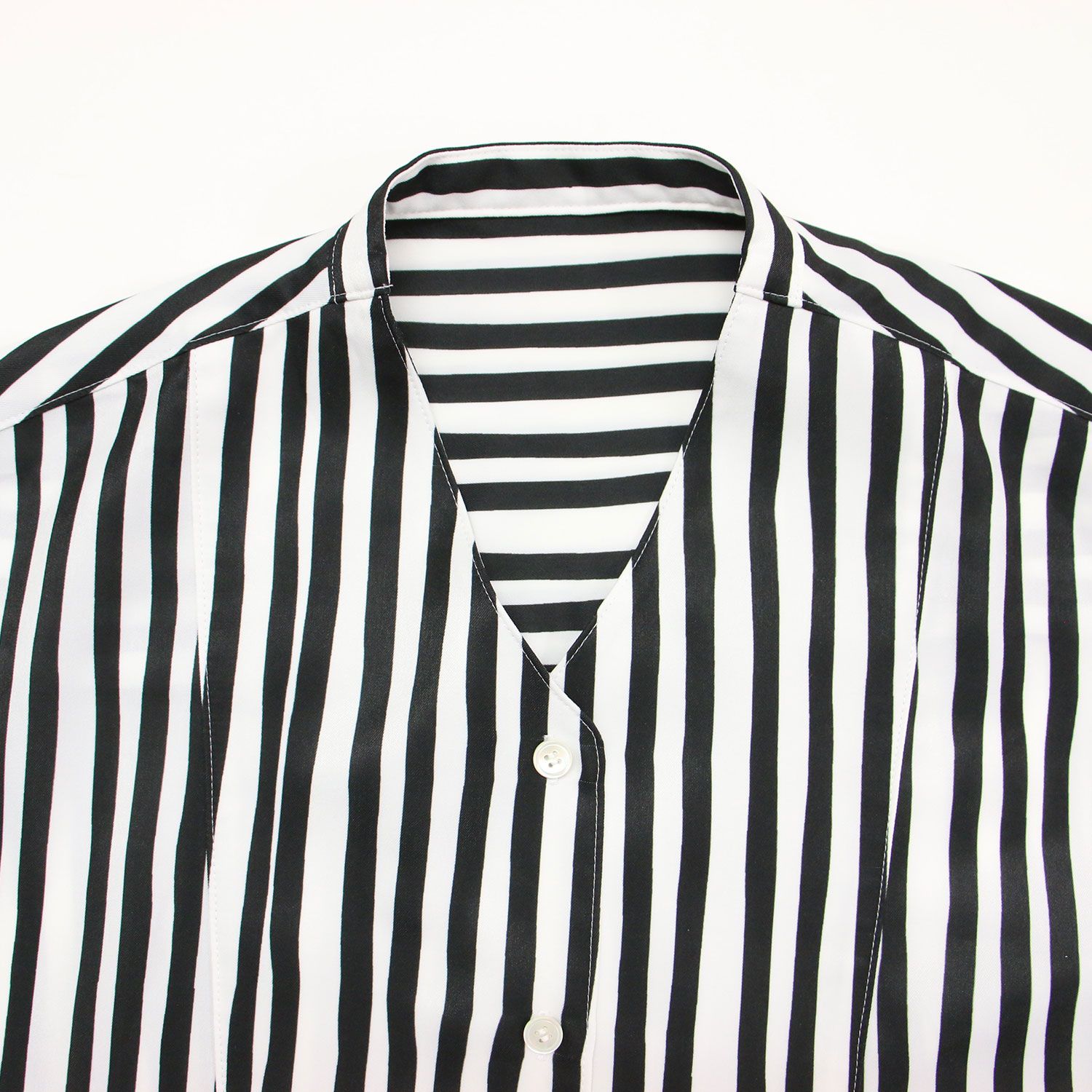 美品】CITYSHOP シティショップ シャツ ブラック ホワイト 黒白 サイズ