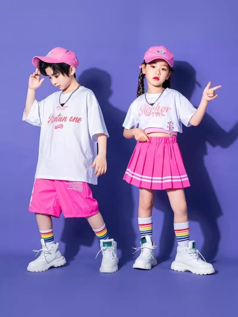 ダンス衣装　セットアップ　女の子　140cm 楽天市場】キッズダンス衣装 セットアップ 赤 上下セット ヒップ