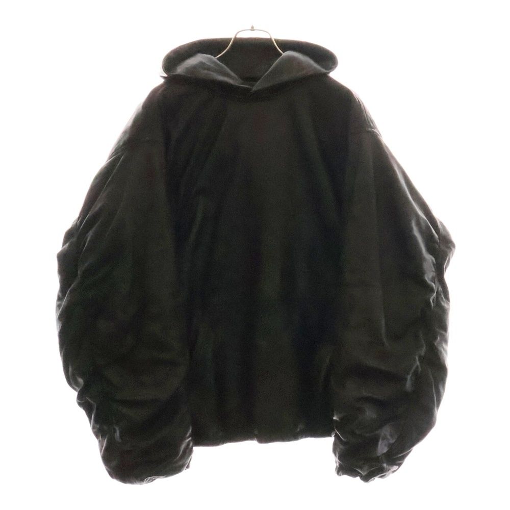 BALENCIAGA (バレンシアガ) LEATHER HOODED JACKET フーデッドレザー 