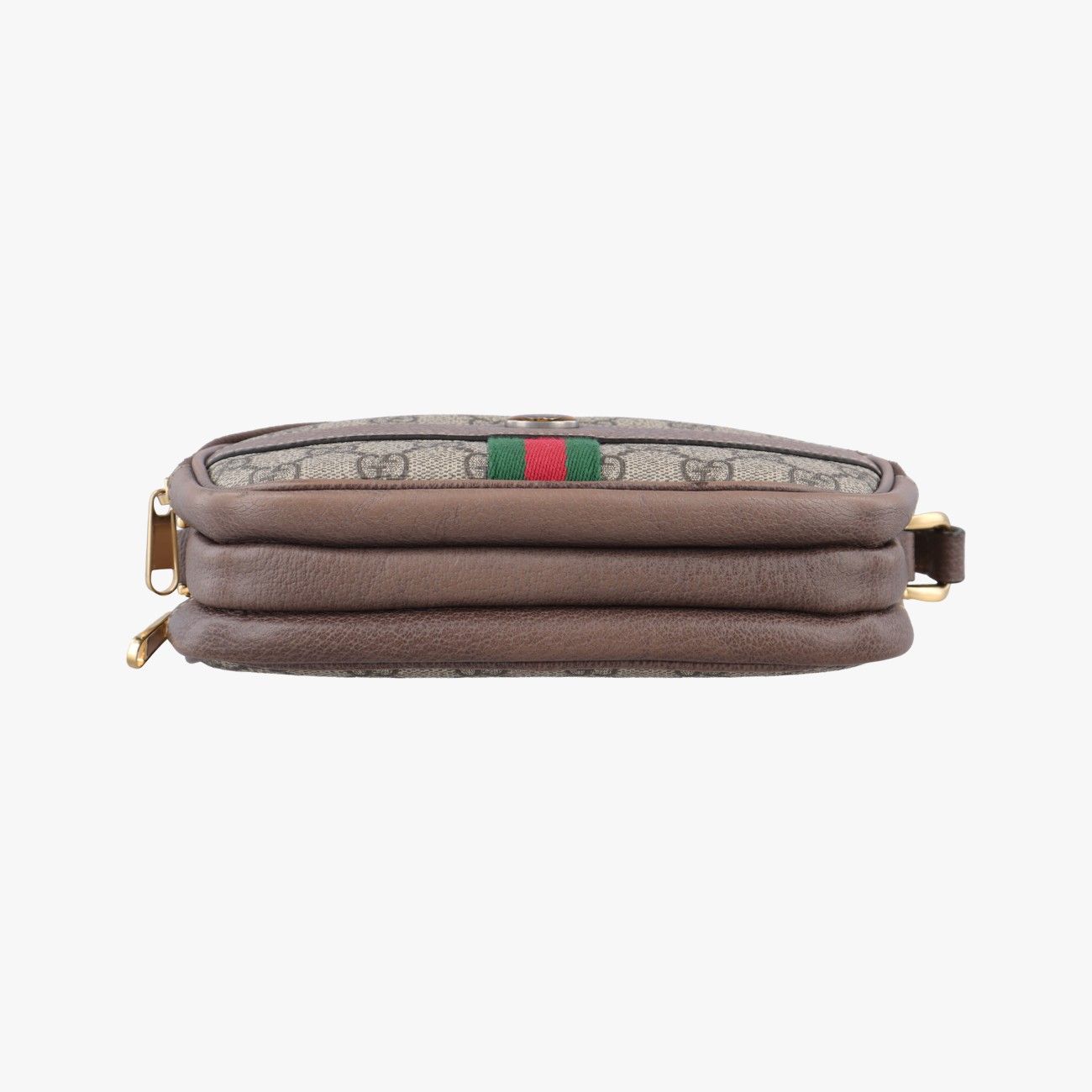 グッチGucciオフィディアブラウンPVCコーティングキャンバス×レザー546597