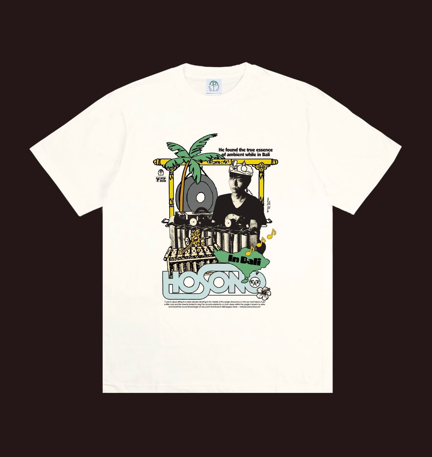 PASS THE PEAS Haruomi Hosono Tee 細野晴臣 Tシャツ 【定番，爆買い】