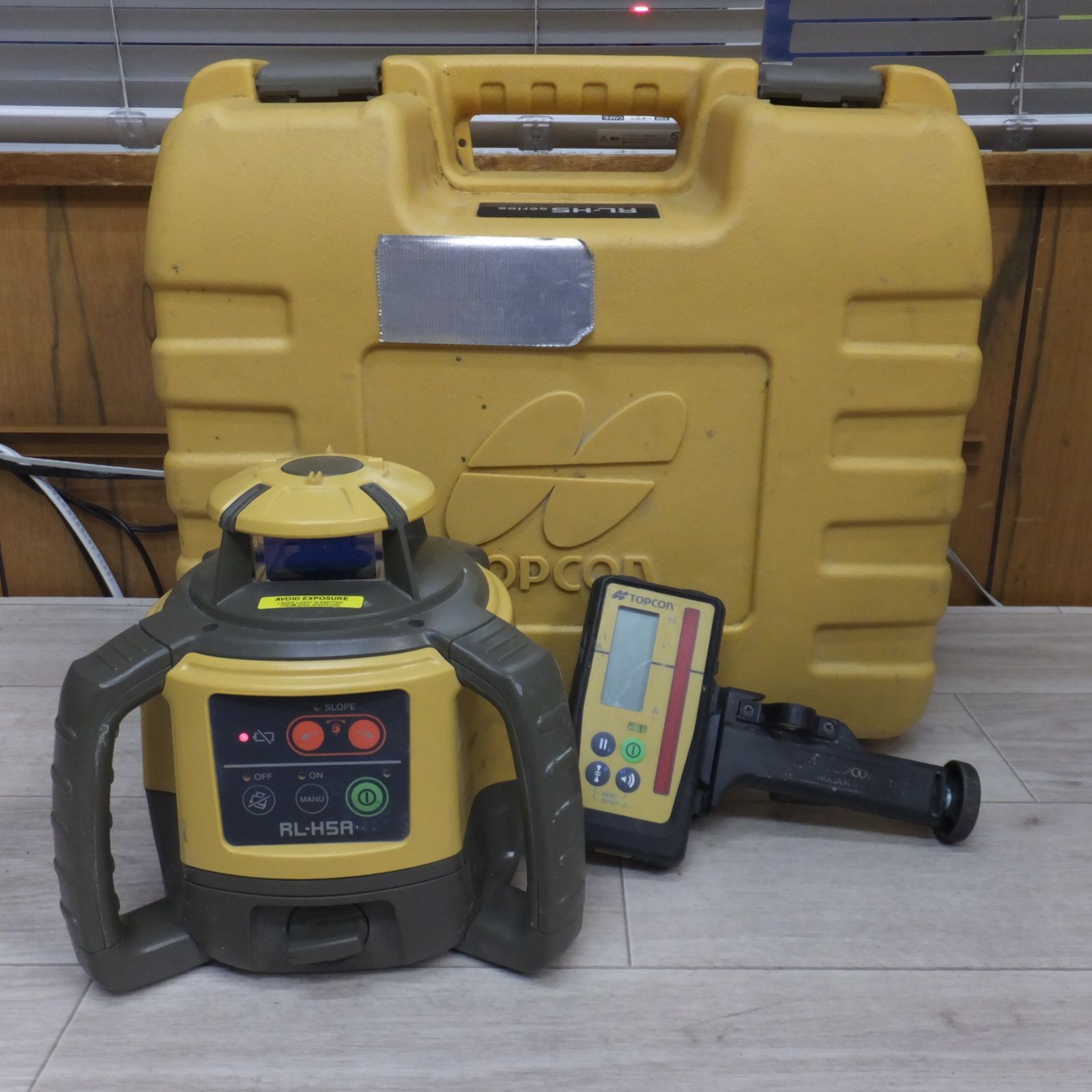 送料無料 現状品 トプコン TOPCON ローテーティングレーザー RL-H5A 受光器 LS-100D セット