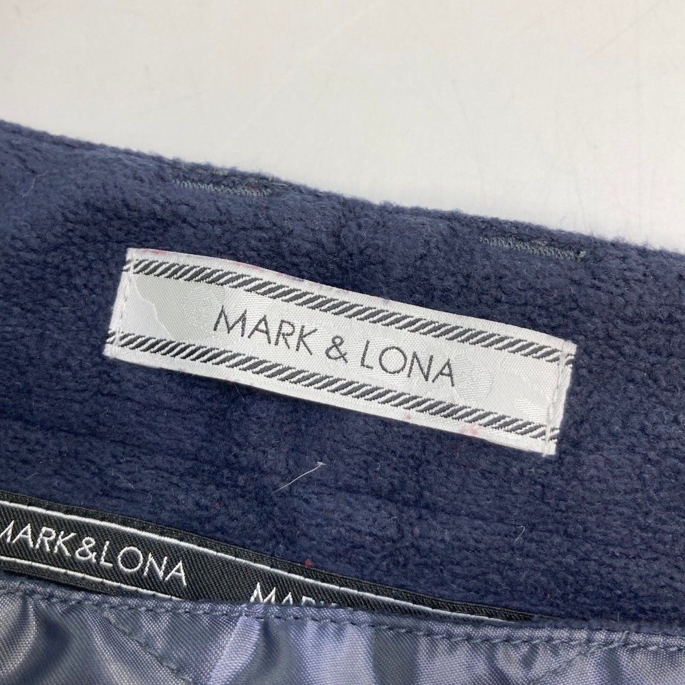 サイズ：M MARK&amp;LONA マークアンドロナ Thinsulate Ex-Soft 中綿パンツ カモフラ柄 ネイビー系 [240101454861] ゴルフウェア メンズ ストスト サイズ：M MARK&LONA マークアンドロナ Thinsulate Ex-Soft 中綿