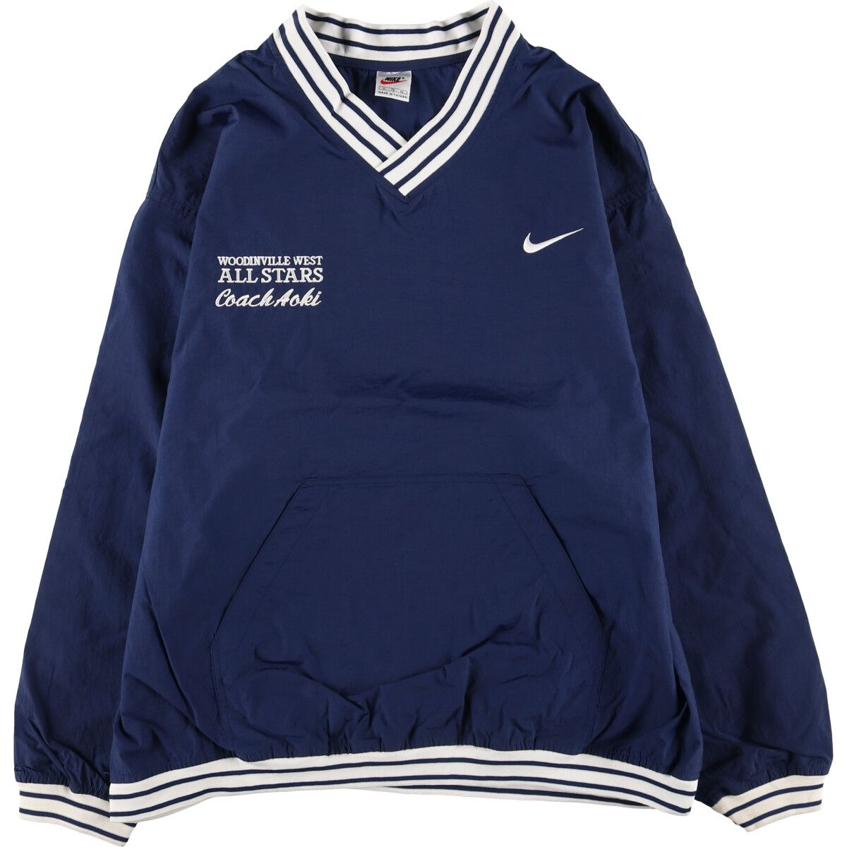 古着 90年代 ナイキ NIKE Vネック ナイロンプルオーバー メンズXL相当 ヴィンテージ/eaa515829