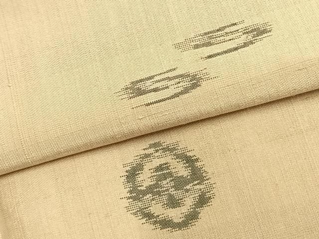 平和屋着物▽上質な紬　単衣　亀甲花文　正絹　逸品　AABB2439fy 平和屋着物▽上質な紬 単衣 亀甲花文 正絹 逸品 AABB2439fy 【公式通販】