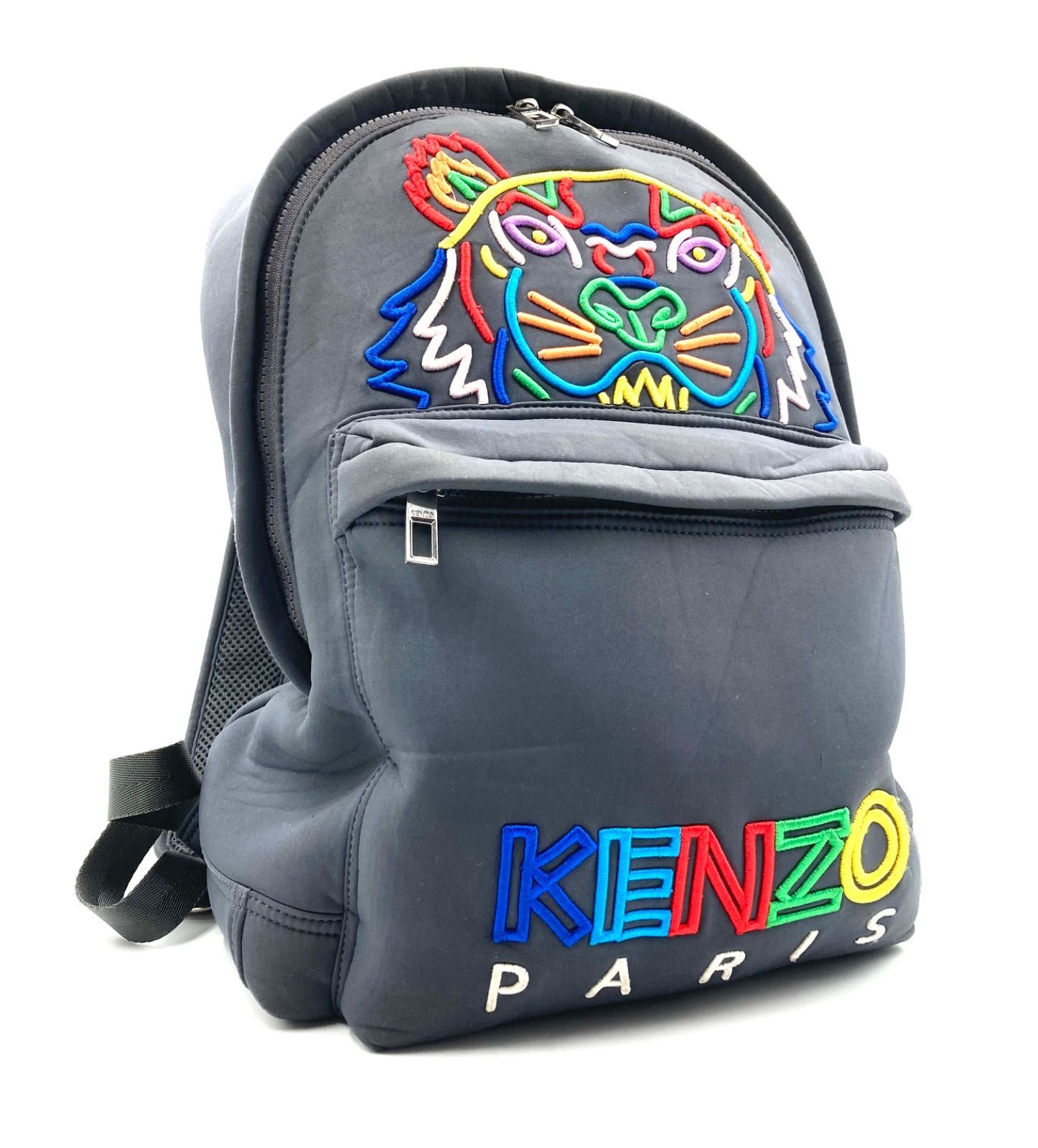 正規品　KENZO タイガーリュック ブラック ナイロン バックパック KENZO（ケンゾー） KENZO VARSITY Embroidered Backpack エンブロイ
