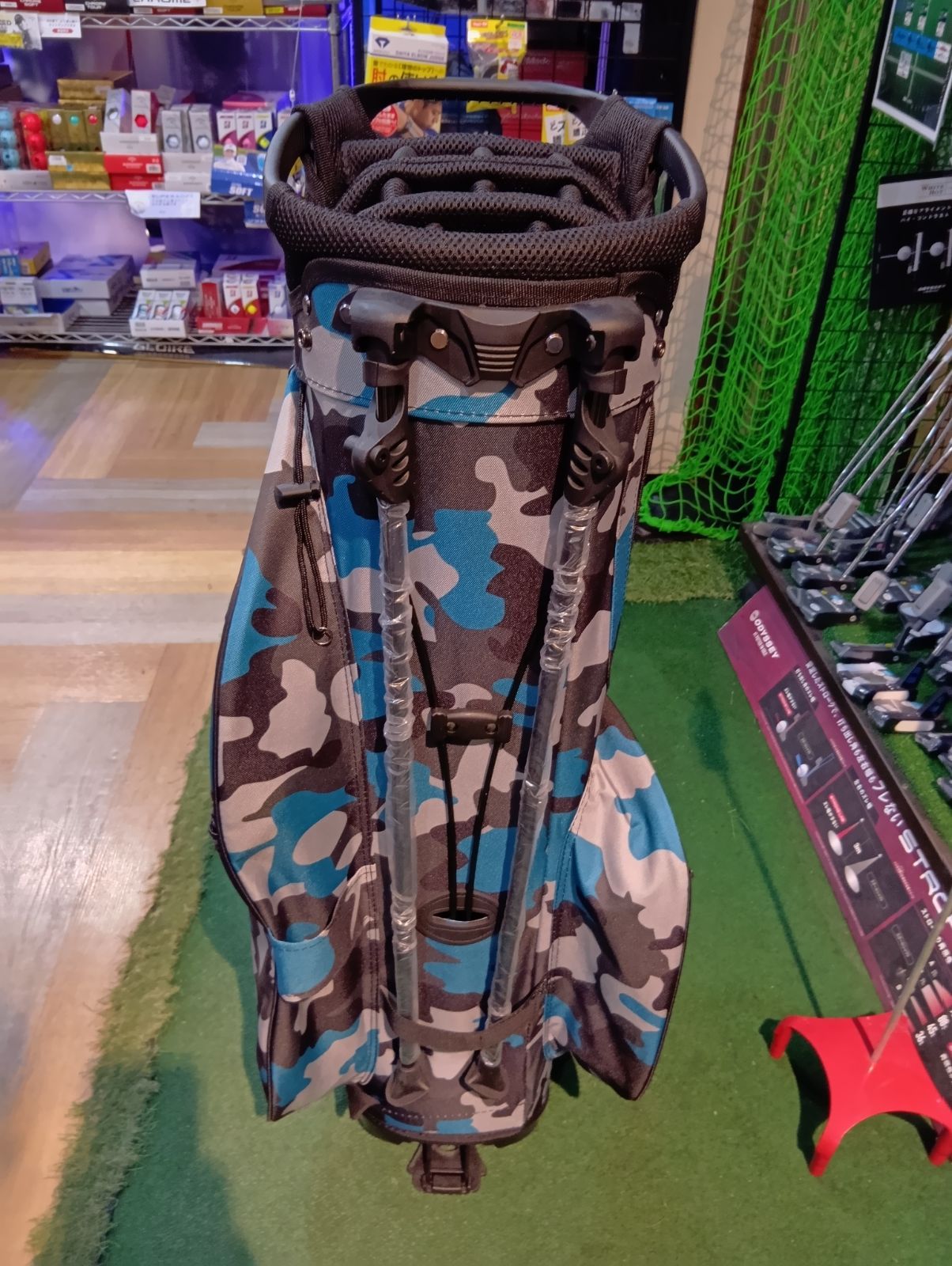 Cb OOWLS 14分割 スタンドキャディバッグ ブルーカモ 9.5型 軽量 47インチ対応 JYPRF23FSB モデル JYPER Sオリジナル商品 大崎店