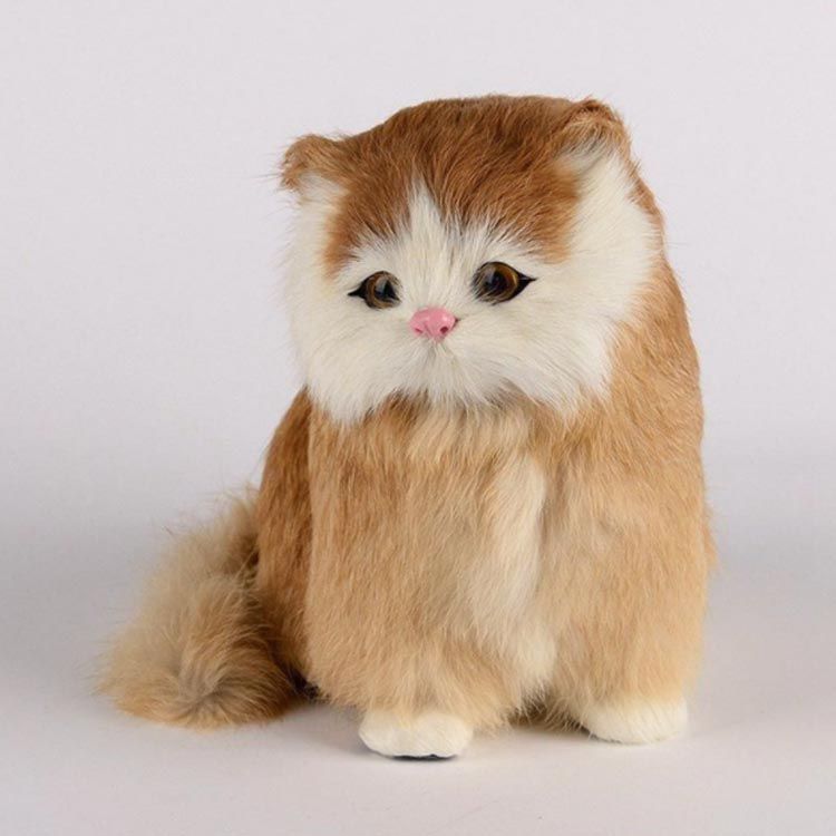 本物そっくり リアル 猫のぬいぐるみ お座り ねこ ラビット
