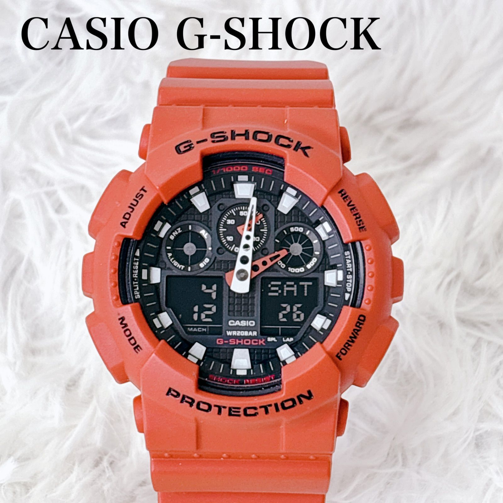 【極美品】CASIO　G-SHOCK　GA-100B G-SHOCK CASIO カシオ 腕時計 GA-100B-7 Gショック : HAPIAN