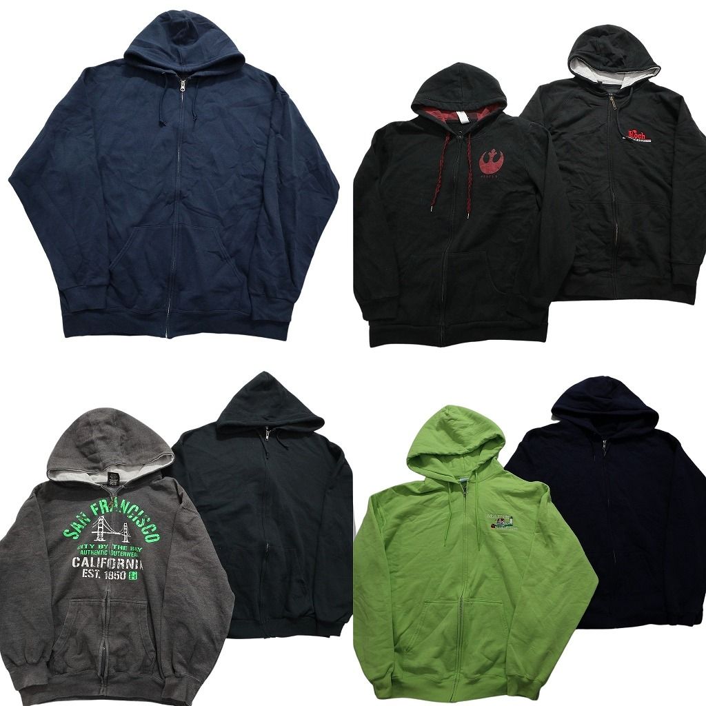 【専用】パーカー＆mvDVDまとめ売り 古着卸 まとめ売り パーカー フルジップ 7枚セット (メンズ XL /2XL