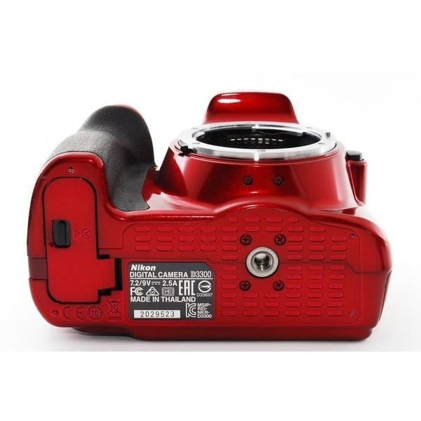 ニコン Nikon D3300 レンズセット レッド 美品 高画質 SDカード付き