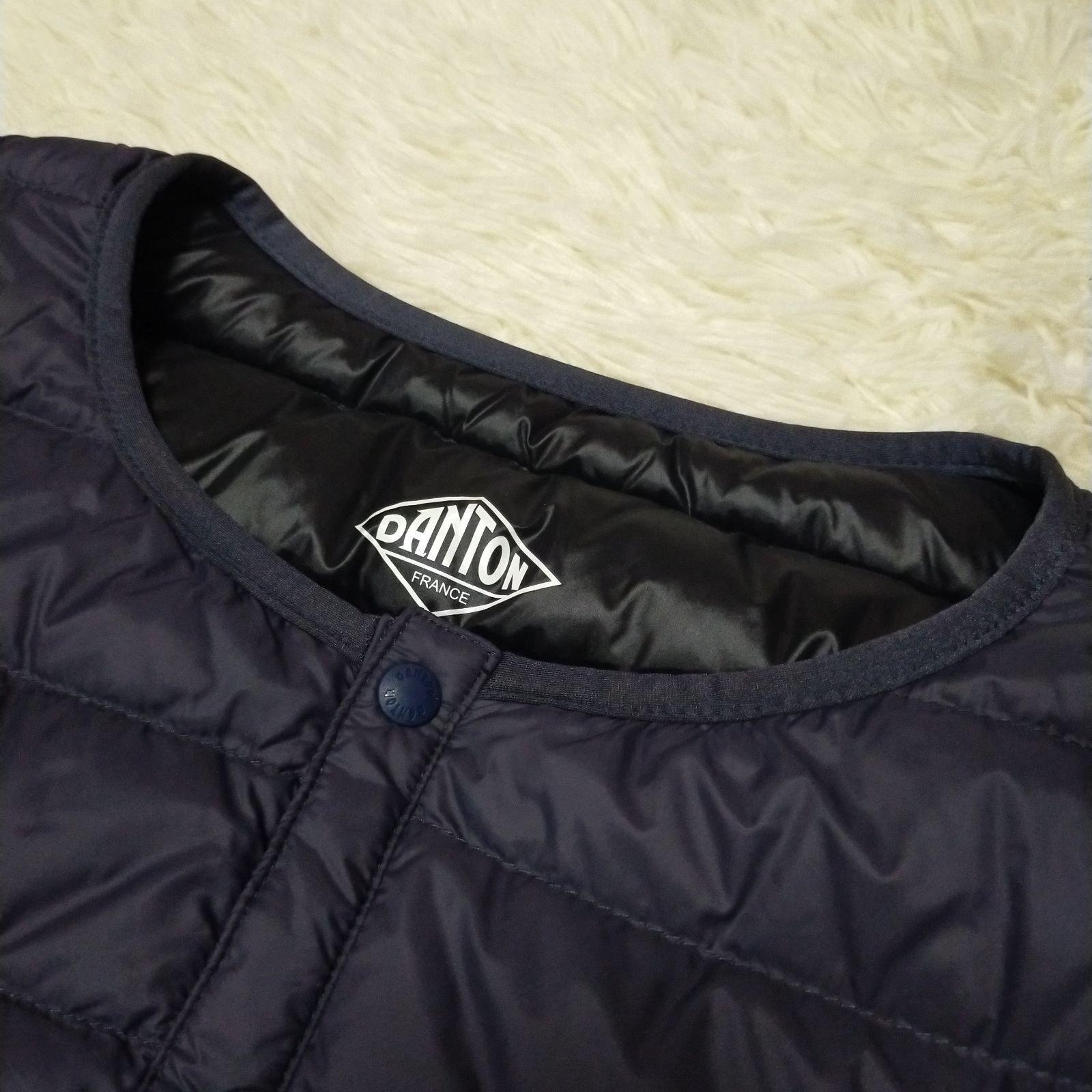 44 ダントン クルーネック ダウンジャケット インナーダウン メンズ