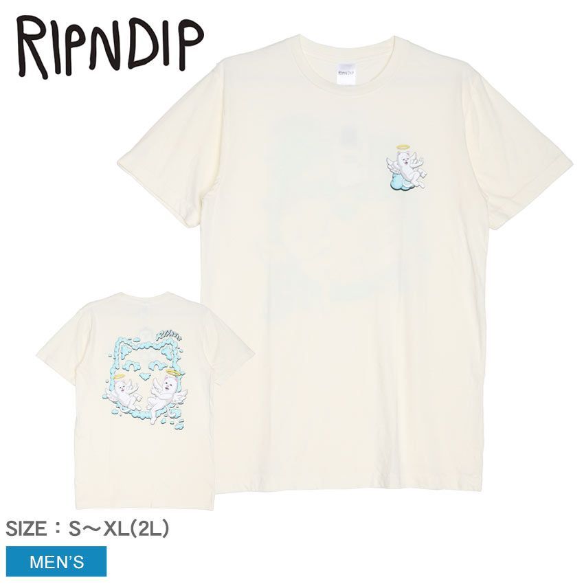 リップンディップ 半袖Tシャツ RND9949 メンズ IN THE CLOUDS TEE RIPNDIP カラー:ナチュラル 品番：23650355