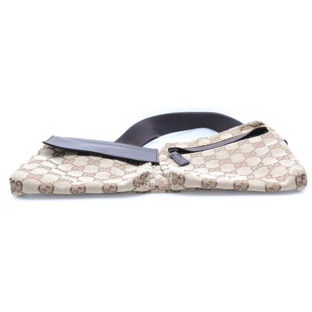 GUCCI (グッチ) GGキャンバス ウエストポーチ ショルダー ボディ
