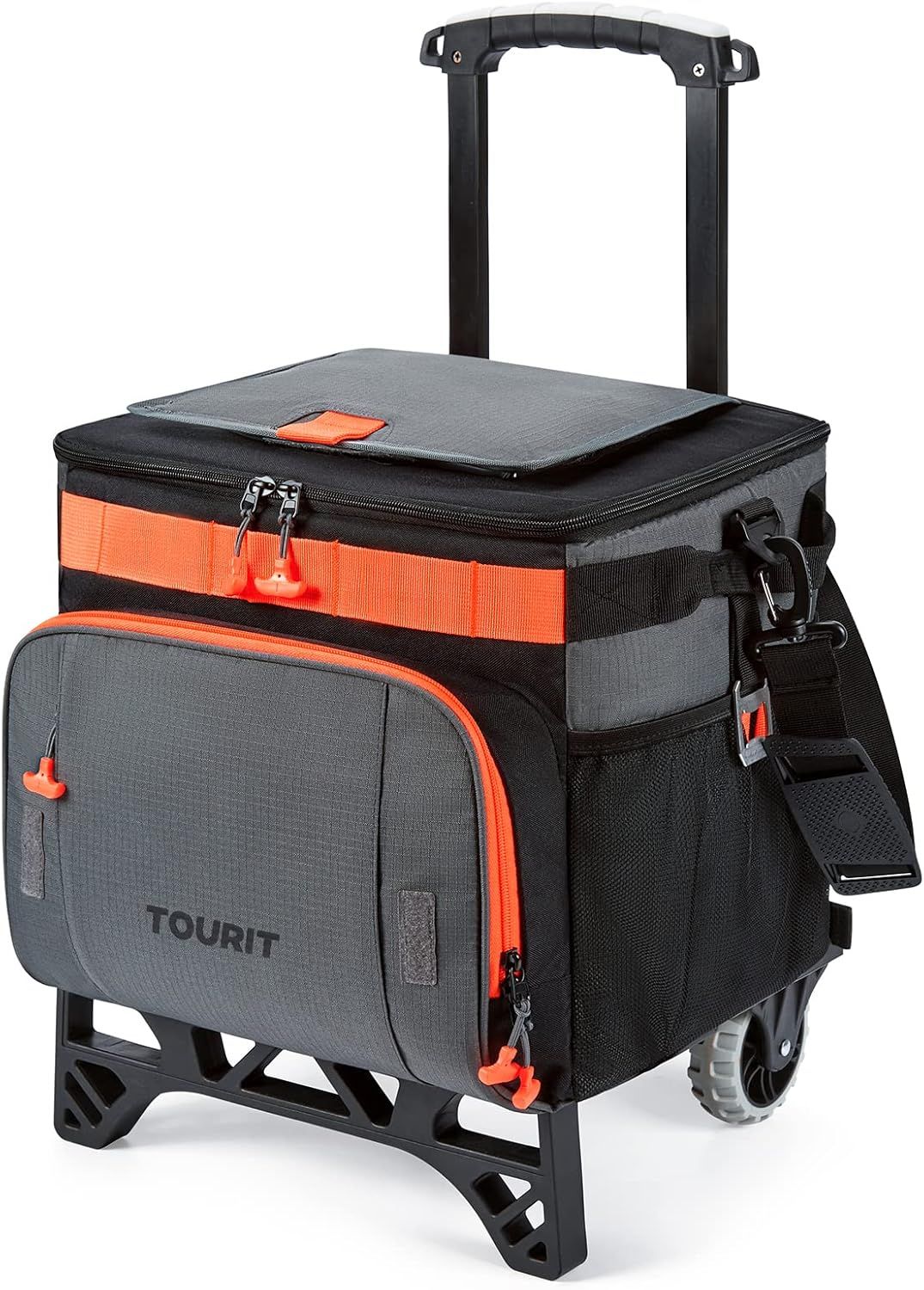 TOURIT クーラーボックス キャスター付き 折り畳み 保冷ボックス 保冷バッグ 軽量 アウトドア 旅行 釣り ショッピング 買い物 30L