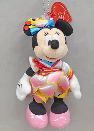 ミニーマウス - トータリーミニー　ぬいぐるみバッジ　夏祭り Amazon.co.jp: ミニーマウス ぬいぐるみバッジ(ディズニー夏祭り