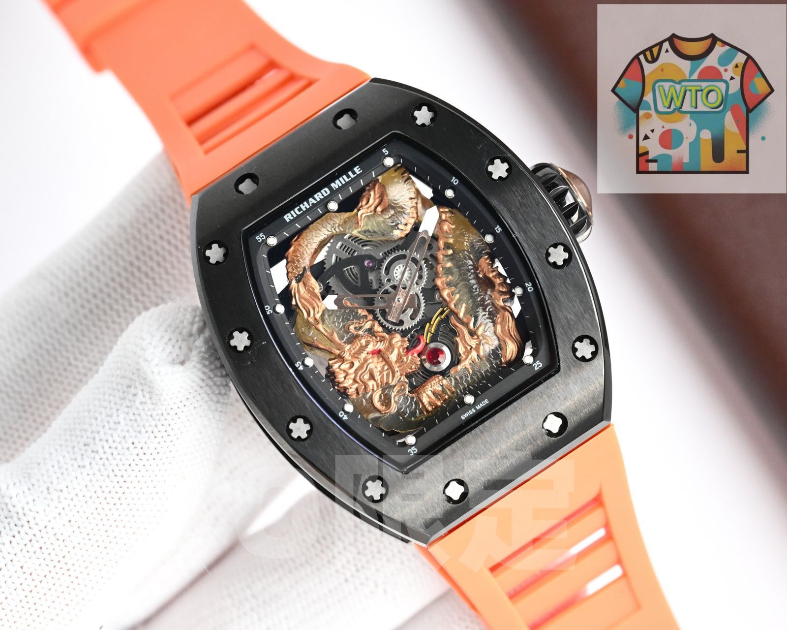 リチャードミル RICHARD MILLE ワインダー RICHARD MILLE RM07-01 WG/TZP-P LADIES AUTOMATIC エレガントな