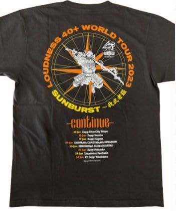 LOUDNESS バンドTシャツ ラウドネス SUNBURST〜我武者羅ツアーT LOUDNESS（ラウドネス）40+ World Tour 2023 SUNBURST～我武者羅