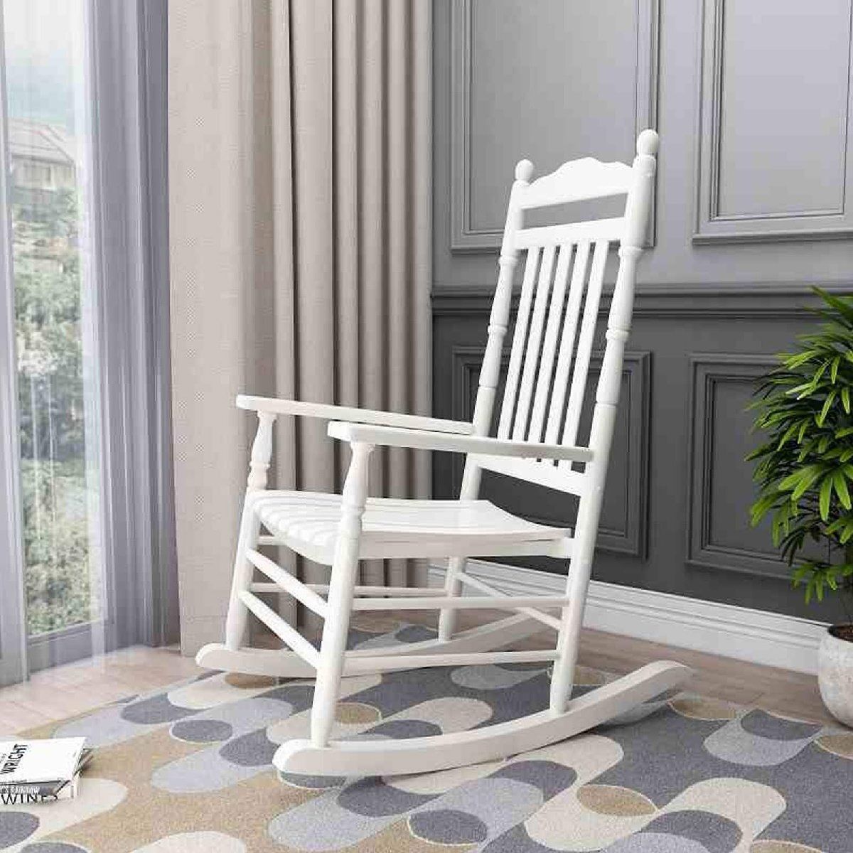 木製ロッキングチェア ロッキング