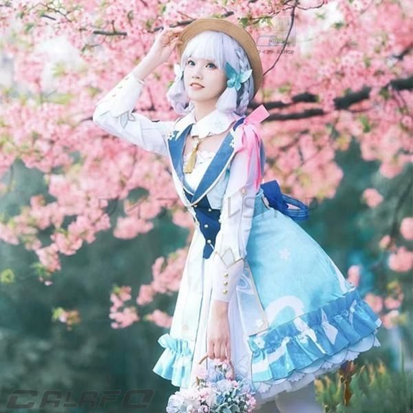 原神 げんしん 神里綾華 コスプレ衣装 イベント ゲーム 大人 ccosplay衣装 服 フルセット コスチューム WWW_TRAVELLANDINDIA_COM
