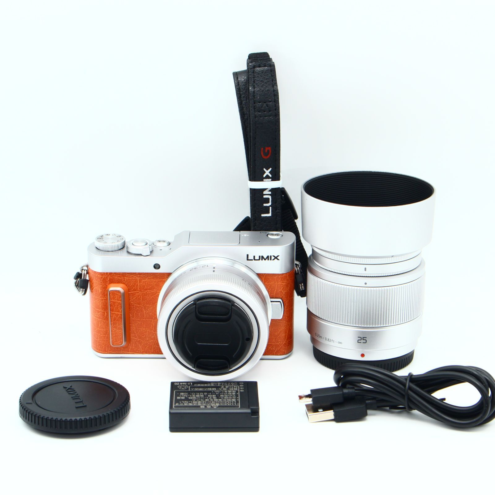 Panasonic LUMIX GF90 ダブルレンズキット DC-GF90W-D オレンジ