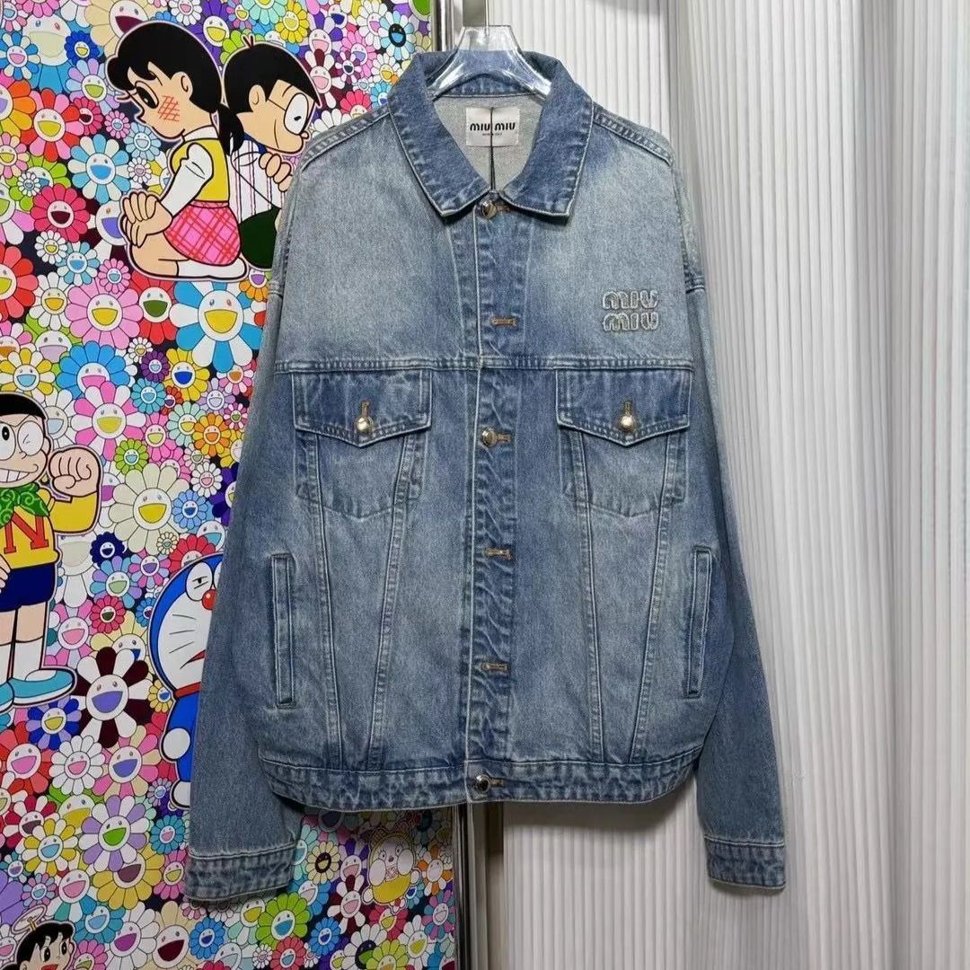 ⭐極美品⭐ MIU MIU ミュウミュウ デニムジャケット - メルカリ