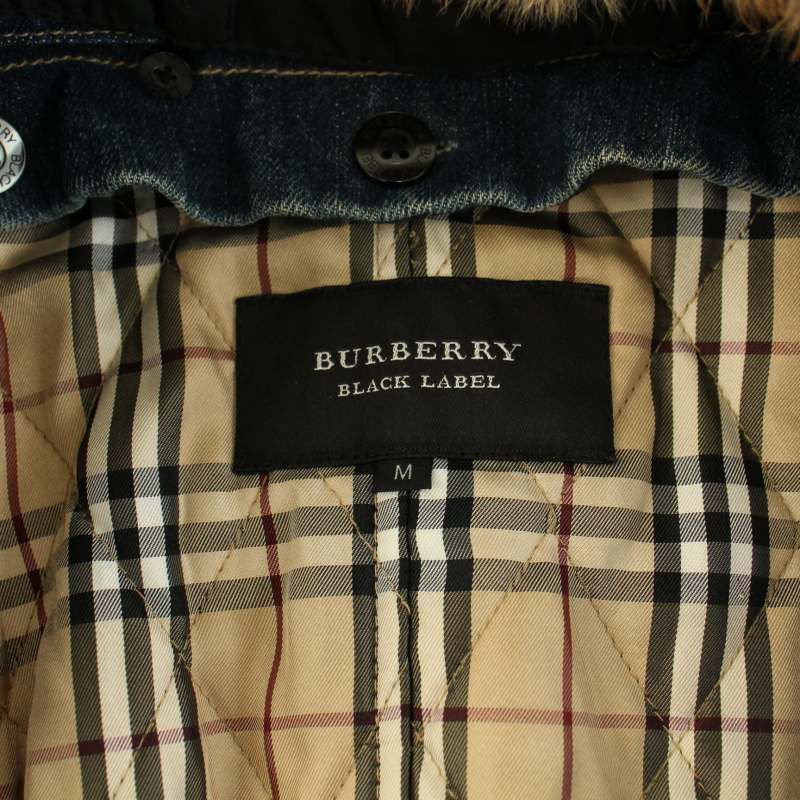 カタログ掲載 BURBERRY BLACKLABEL ラビットファー付き M