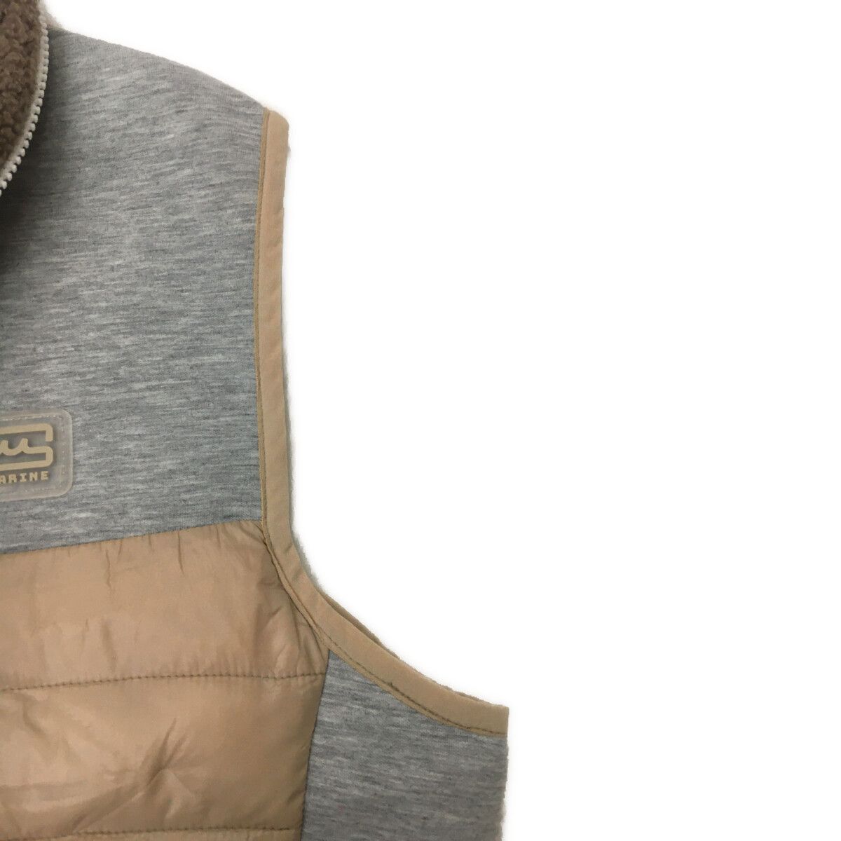 レディース ムータマリン muta MARINE ダウンベスト 0 WF ベージュ キルティング ボア 防寒 LLC-HASEGAWATOSO_COM