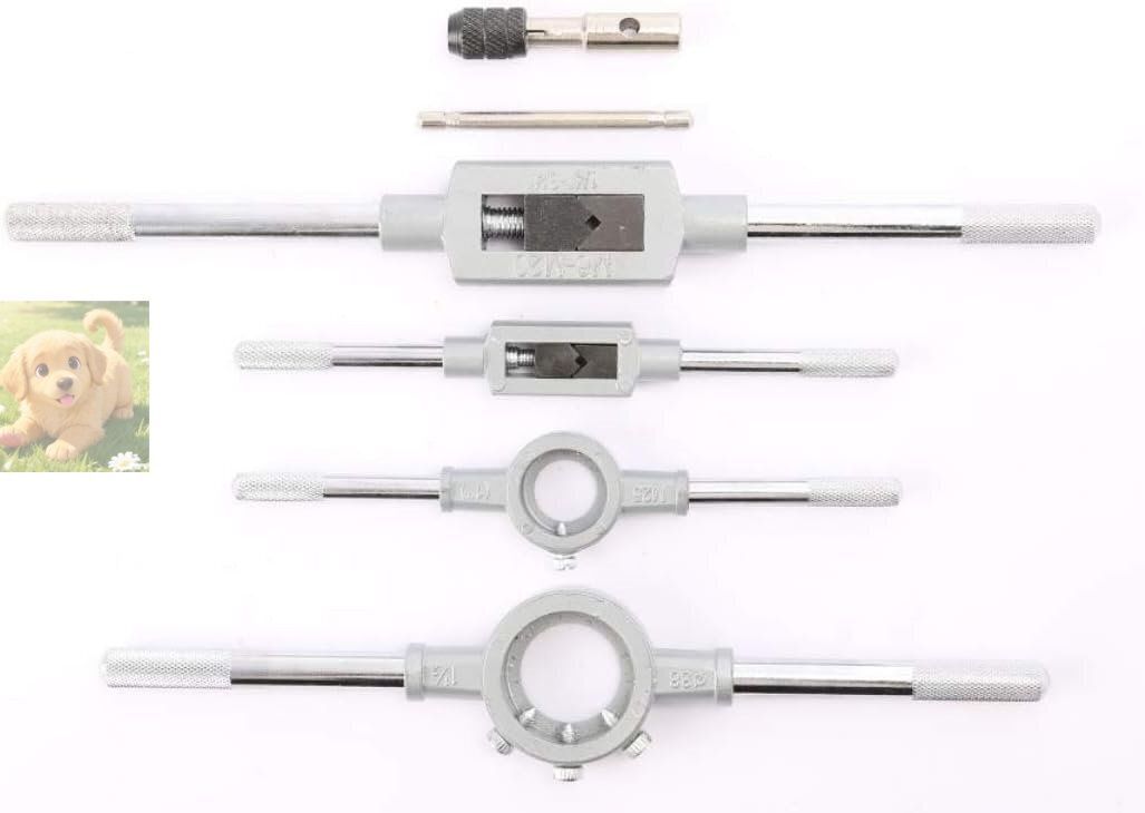 タップとダイセットプロタングステン鋼タップとダイスレッド切削工具精密メトリックボルトエンジニアリングタップとダイキット
