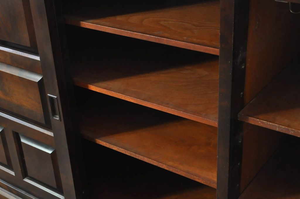 ☆事前問合せ必須☆ 北海道民芸家具 下駄箱 中古 希少 廃盤品 サイド