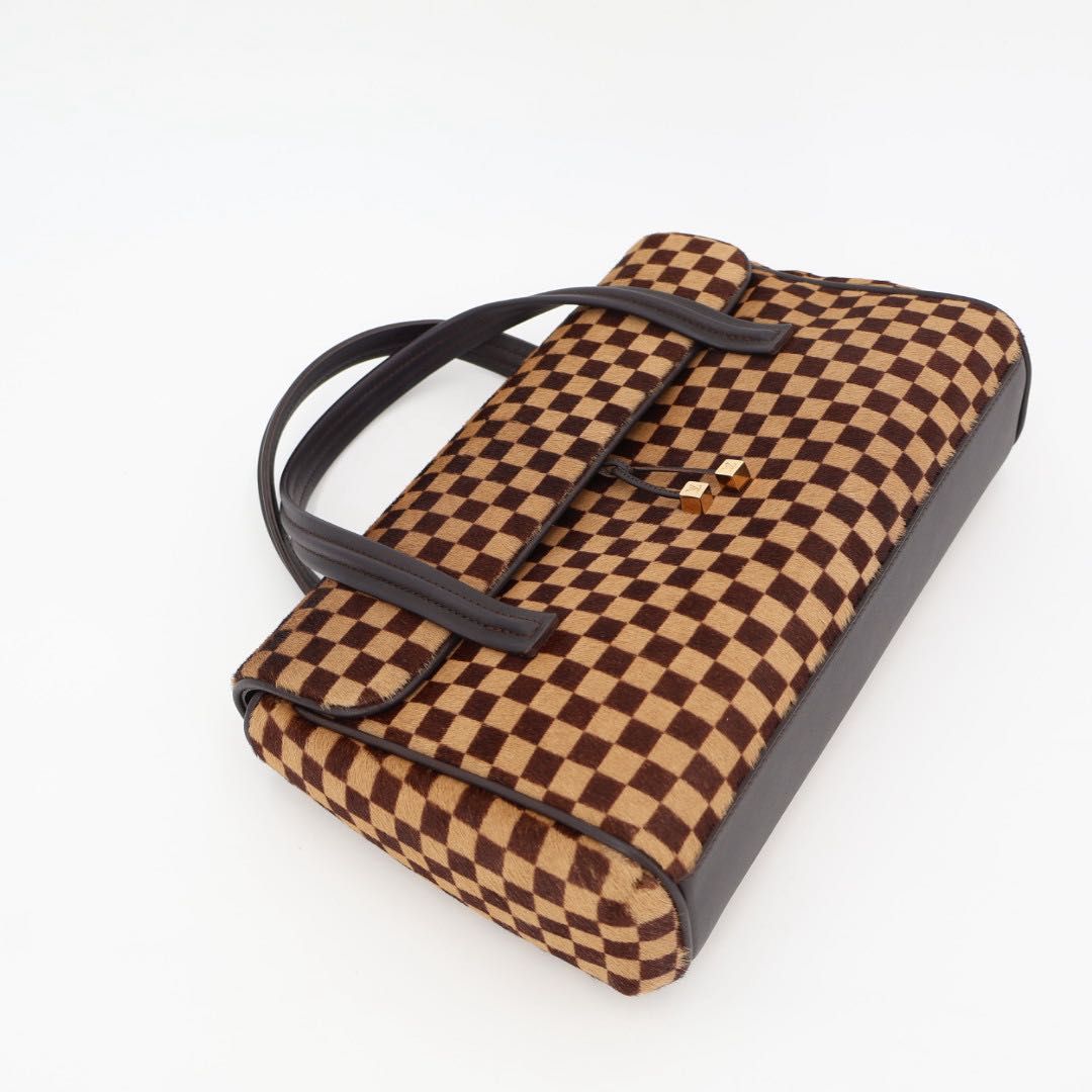 ルイヴィトン ハンドバッグ　ダミエ ソバージュ ライオン ハラコ ルイヴィトン ハンドバッグ ダミエ・ソバージュ ハラコ ライオン