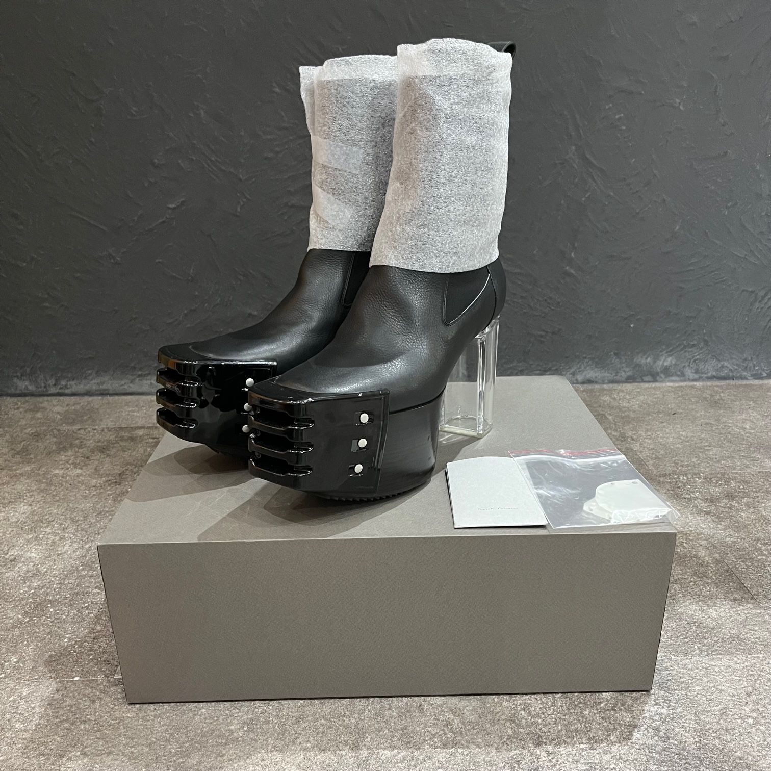 週末値下】Rick Owens GRILLED PLATFORMS キスブーツ - 靴