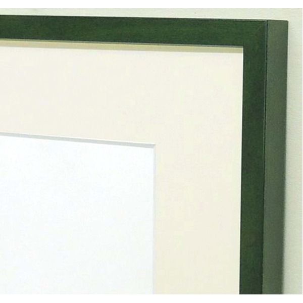クーポン配布中-スーパー 対象 水彩額縁 フレーム F6号 グリーン 壁掛けひも アクリル マット付き 化粧箱入り 5767