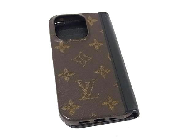 LOUIS VUITTON ルイヴィトン M82891 モノグラム フォリオ iPhone 15PRO 対応 アイフォンケース スマホケース ブラウン系 GA4506