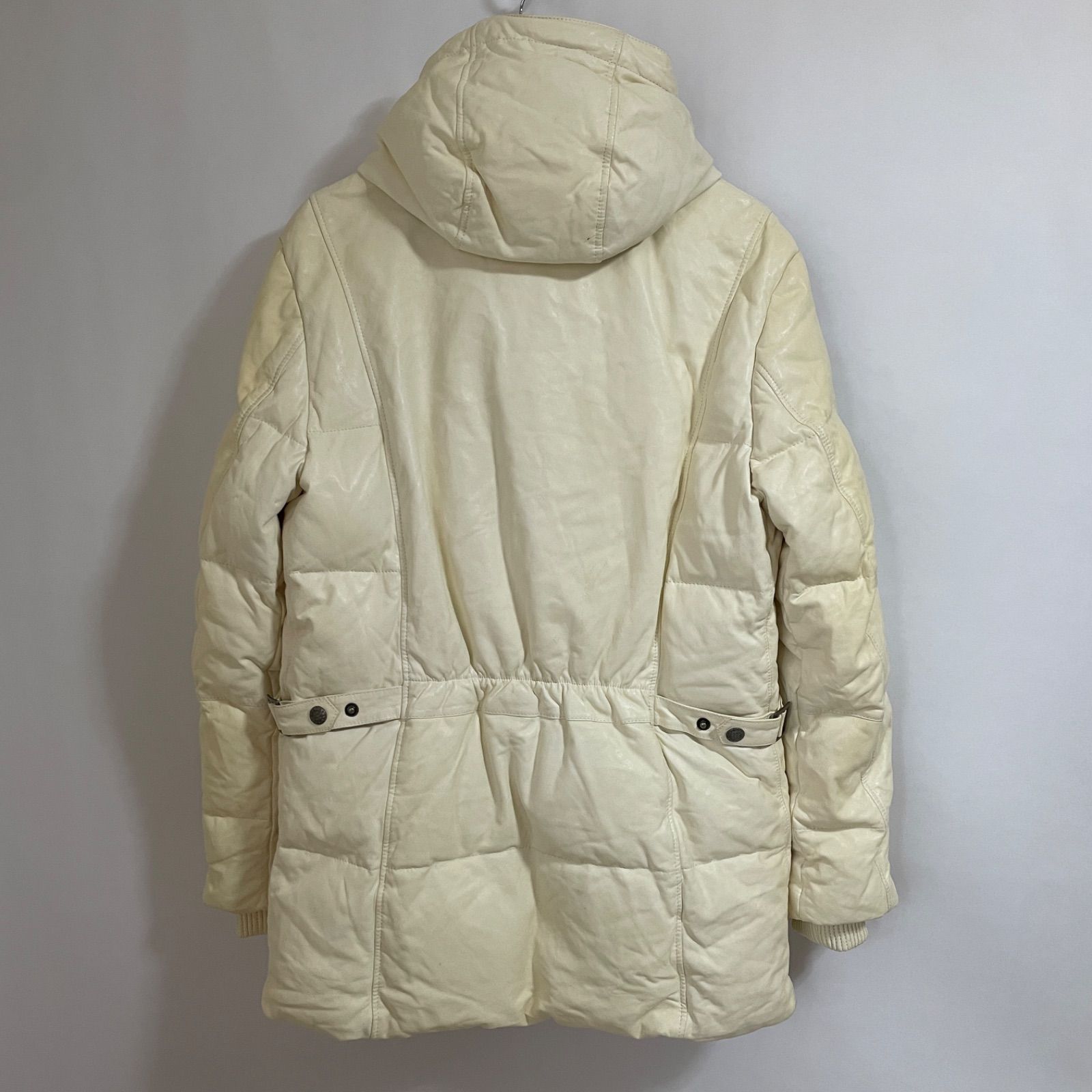 【匿名配送】PRODUZIONE T's INT ダウン　コート　ラムレザー PRODUZIONE T'SINT LOT NO.A 羊革 ラムレザー ダウンジャケット