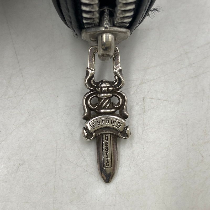 CHROME HEARTS (クロムハーツ) COIN CASE ダガー ラウンド ジップ