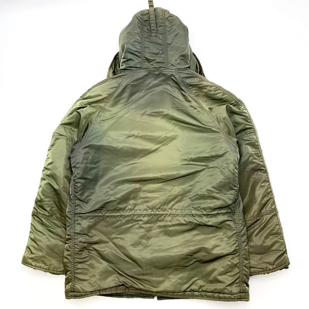 ALPHA ☆ N-3B 色褪せ有 古着 ミリタリー フライトジャケット 裏