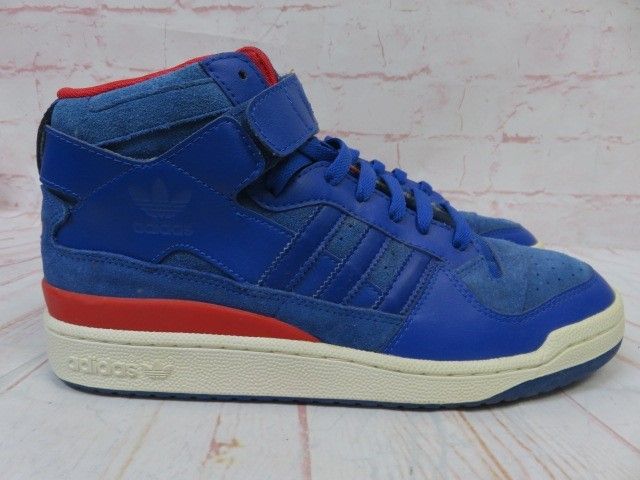 【中古】adidas ｱﾃﾞｨﾀﾞｽ ｽﾆｰｶｰ FORUM MID NBA PISTONS 060125 ﾌﾞﾙｰ 28.0cm 991804612