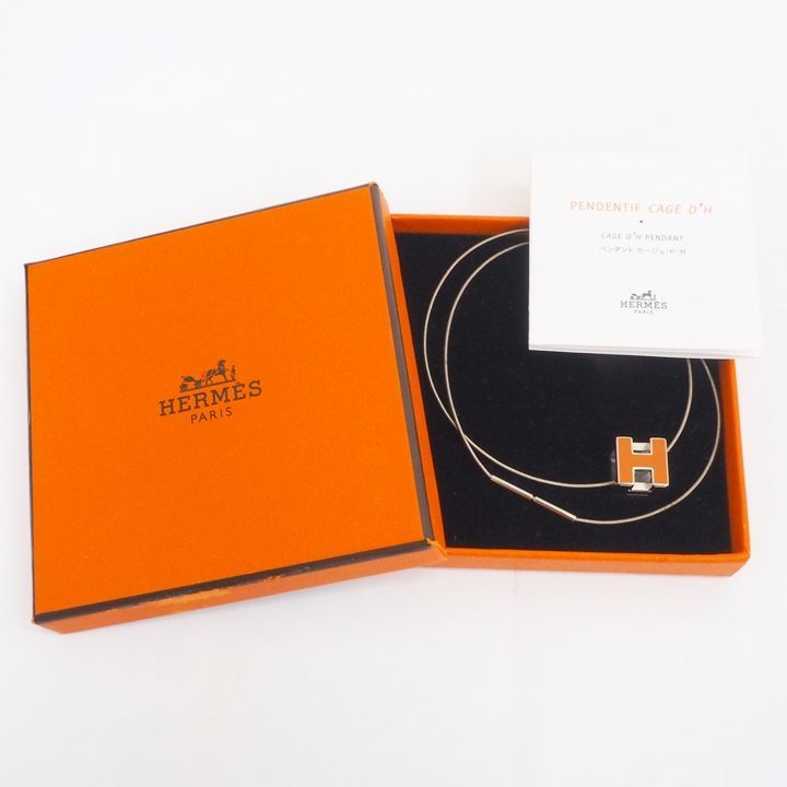 HERMES エルメス 143211FP ペンダント カージュ ド H カージュ ド 